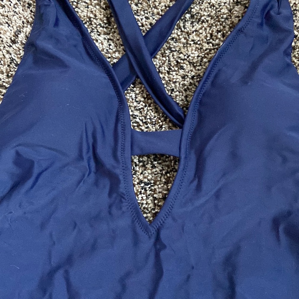 Cupshe Classic Navy One-Piece, NWT - Picture 5 of 6